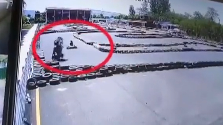 Γυναίκα είχε τρομερό ατύχημα με καρτ!